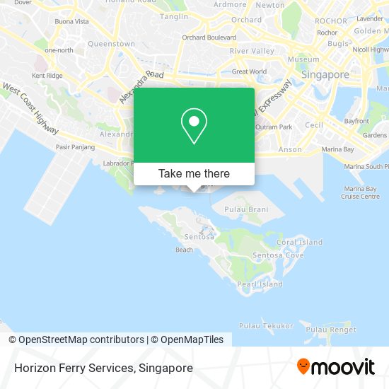 Horizon Ferry Services map