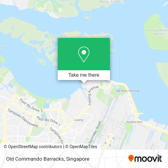 Old Commando Barracks map