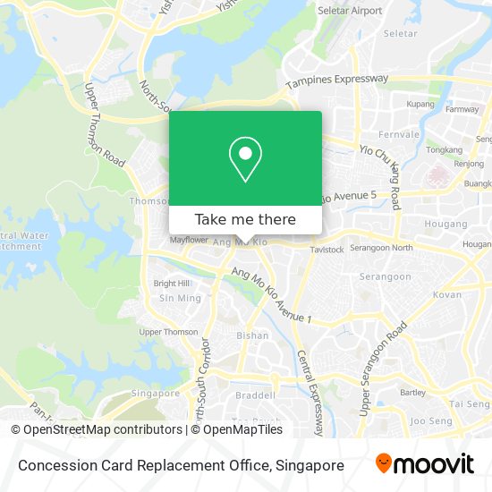 Concession Card Replacement Office map