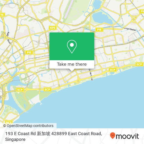 193 E Coast Rd 新加坡 428899 East Coast Road map