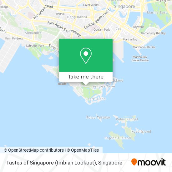 Tastes of Singapore (Imbiah Lookout) map