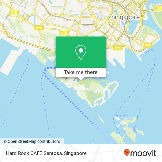 Hard Rock CAFE Sentosa, Sentosa Gtwy Singapore map