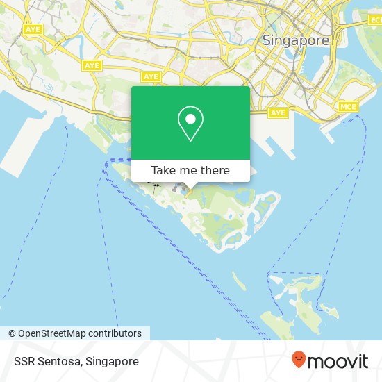 SSR Sentosa, Sentosa Gtwy Singapore map