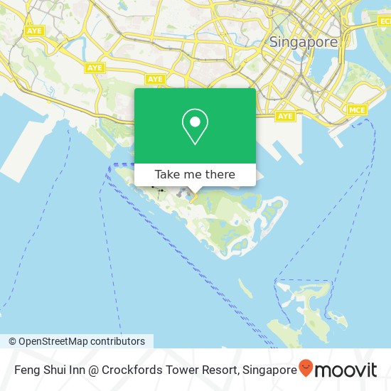 Feng Shui Inn @ Crockfords Tower Resort, Sentosa Gtwy Singapore map