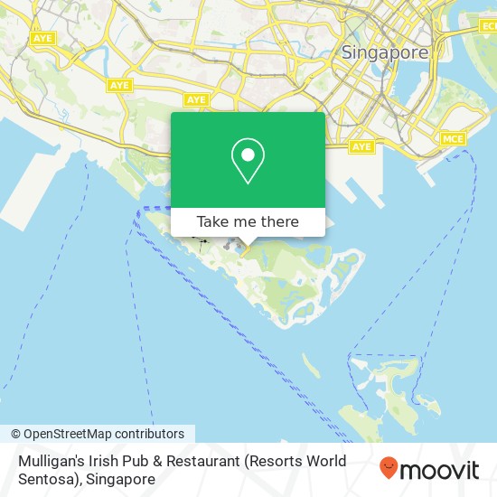 Mulligan's Irish Pub & Restaurant (Resorts World Sentosa), Sentosa Gtwy Singapore地图