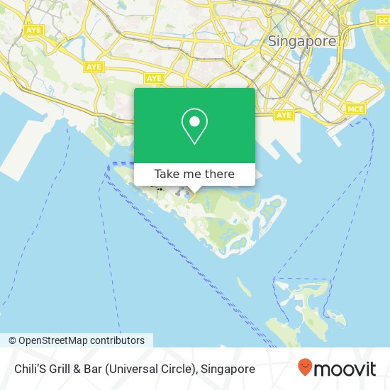 Chili’S Grill & Bar (Universal Circle), Sentosa Gtwy Singapore地图