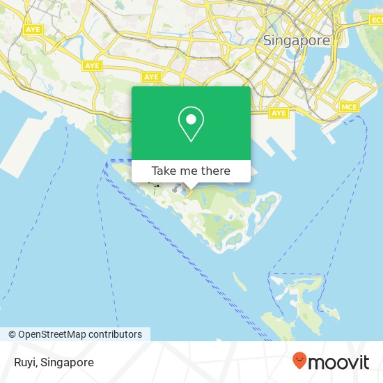 Ruyi, Sentosa Gtwy Singapore map