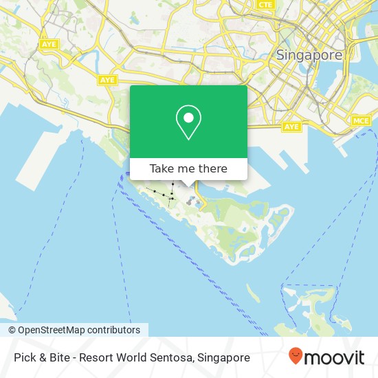 Pick & Bite - Resort World Sentosa, Singapore map