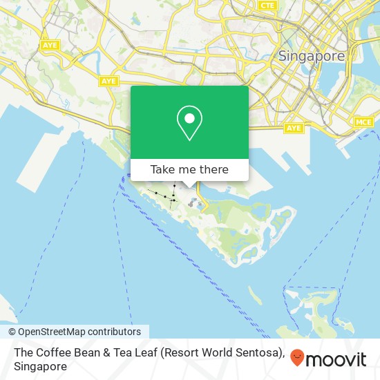 The Coffee Bean & Tea Leaf (Resort World Sentosa), Singapore map