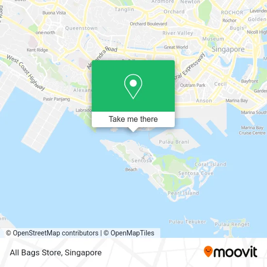 All Bags Store map
