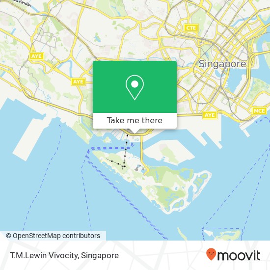 T.M.Lewin Vivocity, Telok Blangah Rd Singapore地图