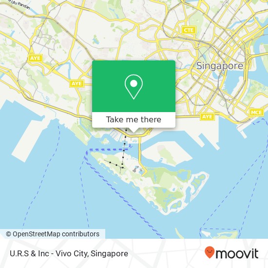 U.R.S & Inc - Vivo City, 81 Telok Blangah Rd Singapore 098867地图