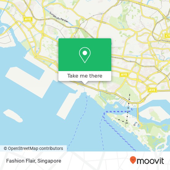 Fashion Flair, Singapore map