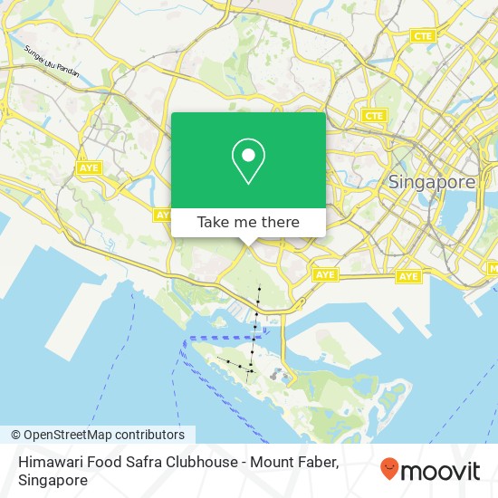 Himawari Food Safra Clubhouse - Mount Faber, Singapore map