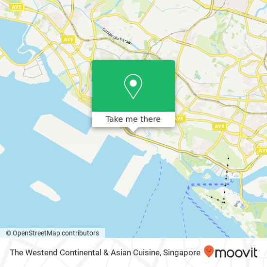 The Westend Continental & Asian Cuisine, Singapore map