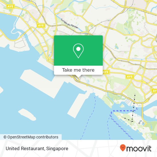 United Restaurant, Singapore map