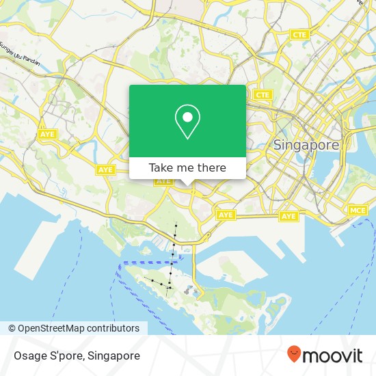 Osage S'pore, Singapore map