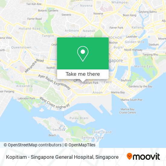 Kopitiam - Singapore General Hospital map