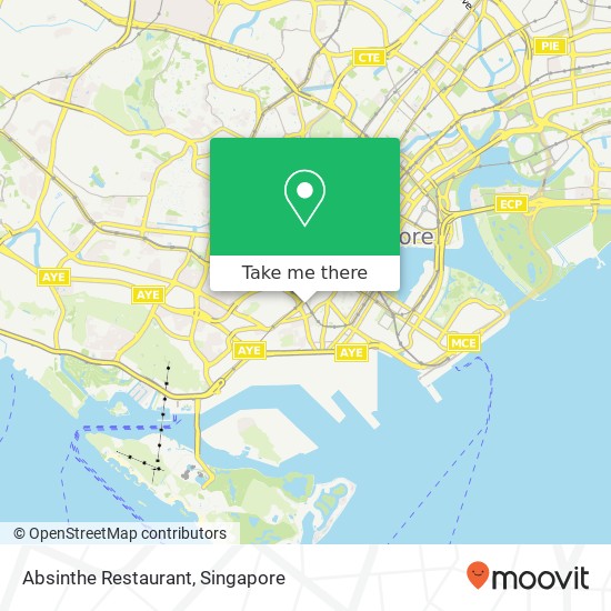 Absinthe Restaurant, 46 Bukit Pasoh Rd Singapore 089858 map