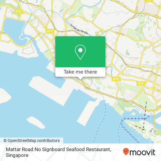 Mattar Road No Signboard Seafood Restaurant, Singapore地图