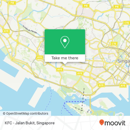 KFC - Jalan Bukit, Singapore map