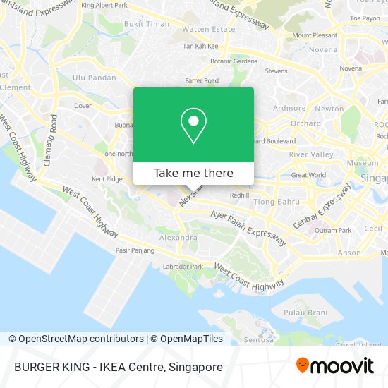 BURGER KING - IKEA Centre map