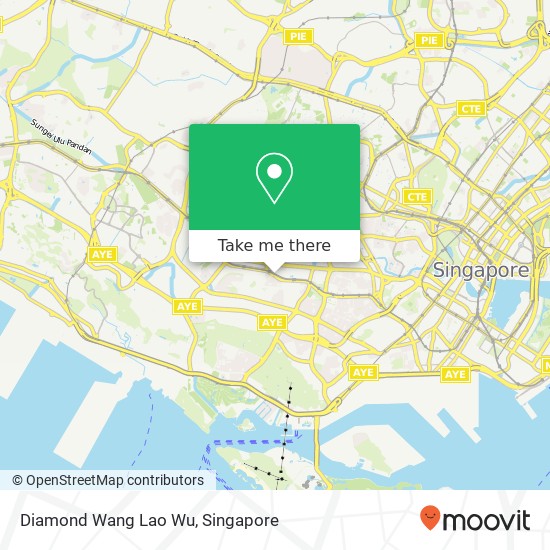 Diamond Wang Lao Wu, Tiong Bahru Rd Singapore 158792地图