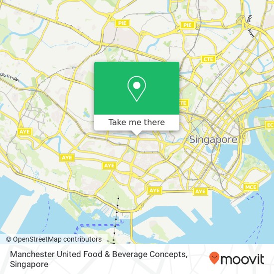 Manchester United Food & Beverage Concepts, Singapore map