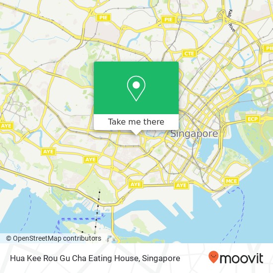 Hua Kee Rou Gu Cha Eating House, Singapore地图