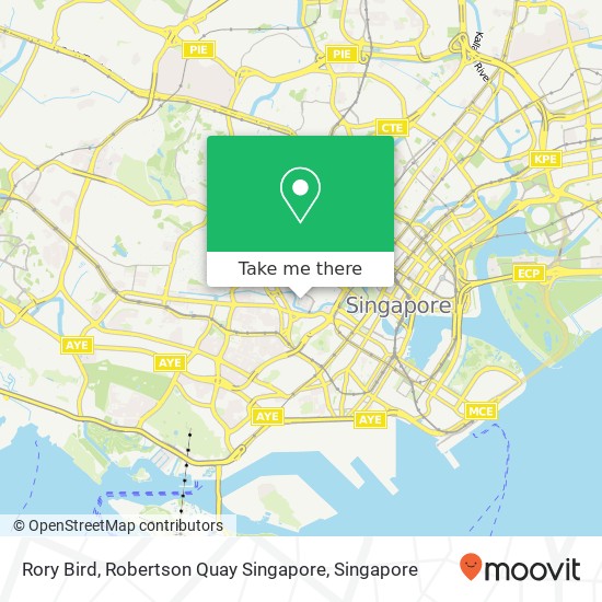 Rory Bird, Robertson Quay Singapore map