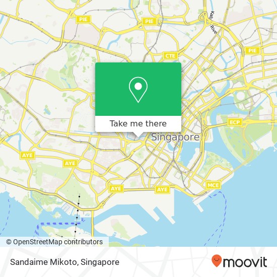 Sandaime Mikoto, Singapore map