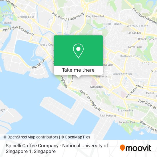 Spinelli Coffee Company - National University of Singapore 1 map