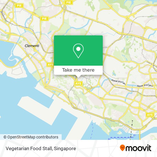 Vegetarian Food Stall map