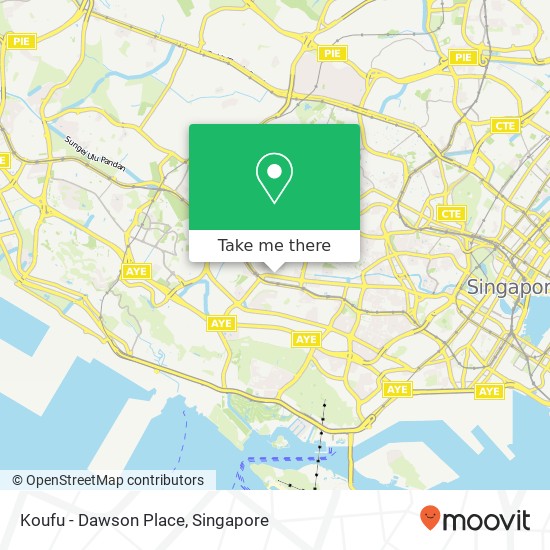 Koufu - Dawson Place, Singapore map