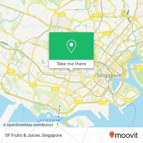 SF Fruits & Juices, River Valley Rd Singapore地图