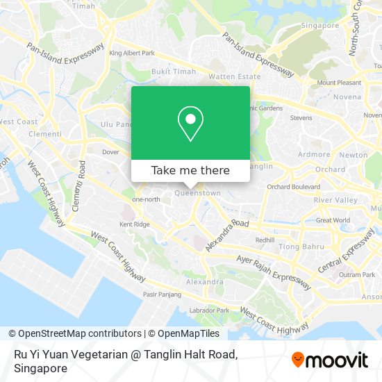 Ru Yi Yuan Vegetarian @ Tanglin Halt Road地图