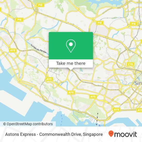 Astons Express - Commonwealth Drive, Singapore map