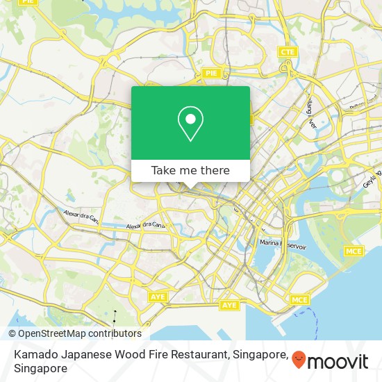 Kamado Japanese Wood Fire Restaurant, Singapore map
