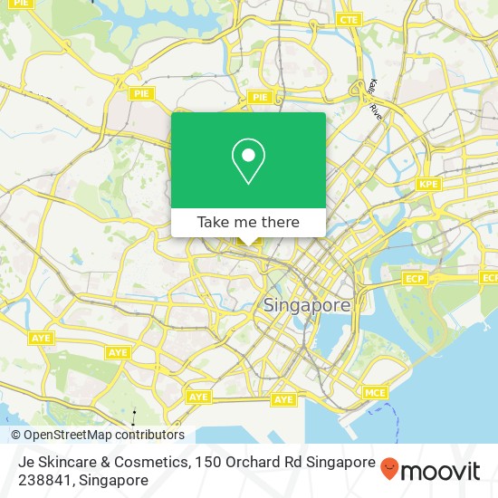 Je Skincare & Cosmetics, 150 Orchard Rd Singapore 238841 map