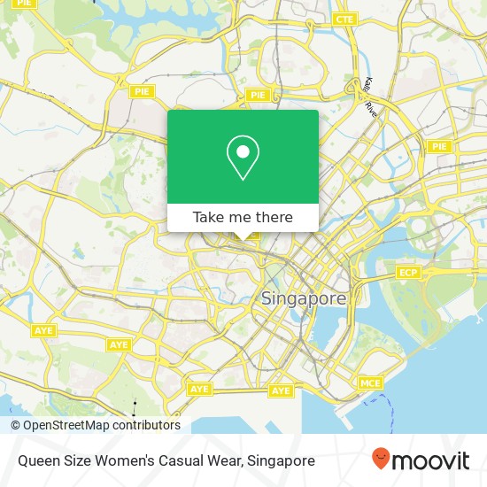 Queen Size Women's Casual Wear, Orchard Rd Singapore地图