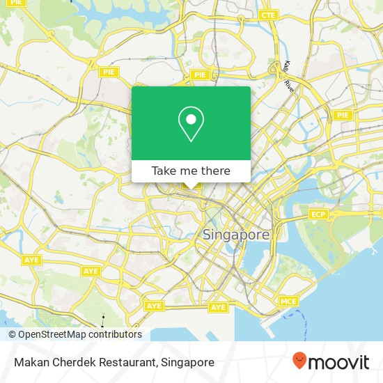 Makan Cherdek Restaurant, 150 Orchard Rd Singapore 238841地图