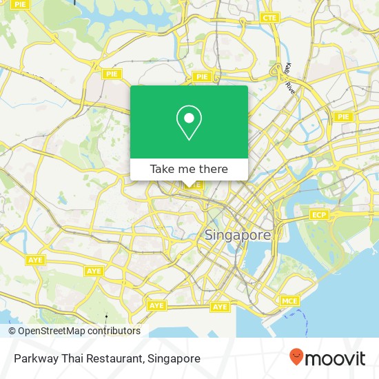 Parkway Thai Restaurant, Singapore map