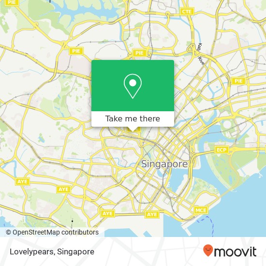 Lovelypears, Singapore map