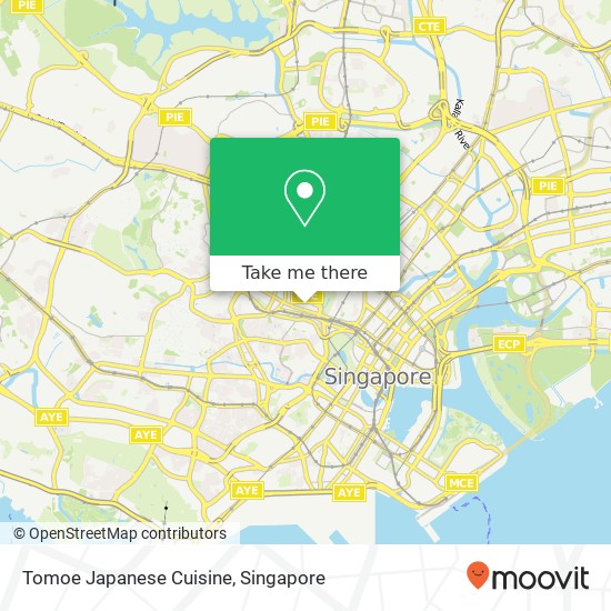 Tomoe Japanese Cuisine, Singapore map