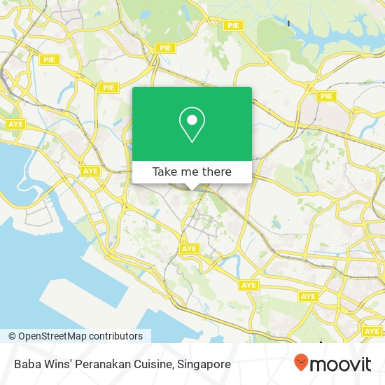 Baba Wins' Peranakan Cuisine, Singapore map