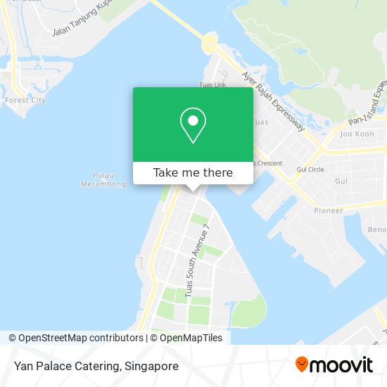 Yan Palace Catering map