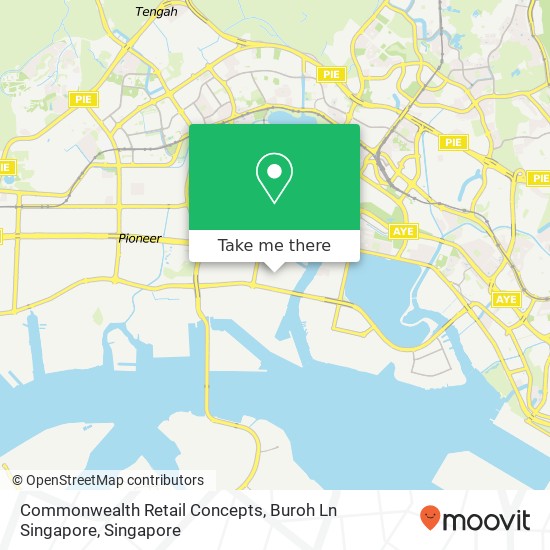 Commonwealth Retail Concepts, Buroh Ln Singapore map