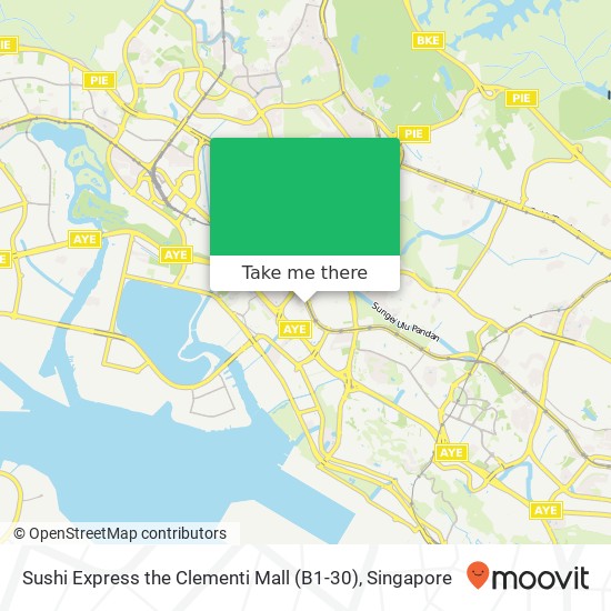 Sushi Express the Clementi Mall (B1-30), Clementi Ave 3 Singapore map
