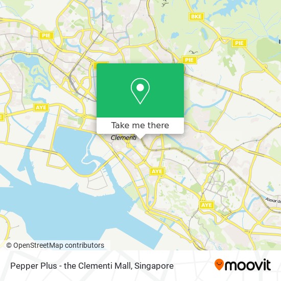 Pepper Plus - the Clementi Mall地图