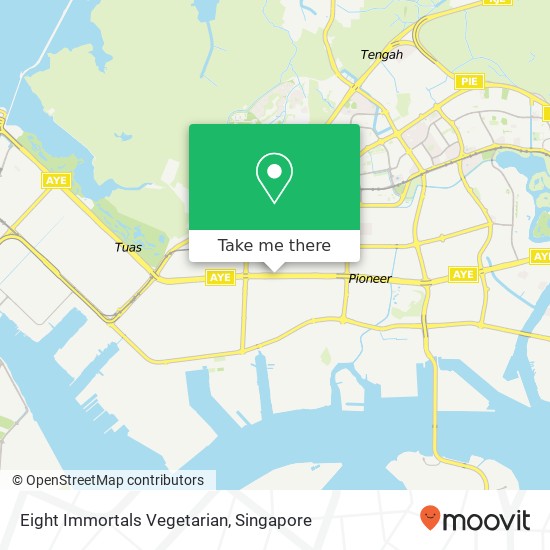 Eight Immortals Vegetarian, Jalan Ahmad Ibrahim Singapore map